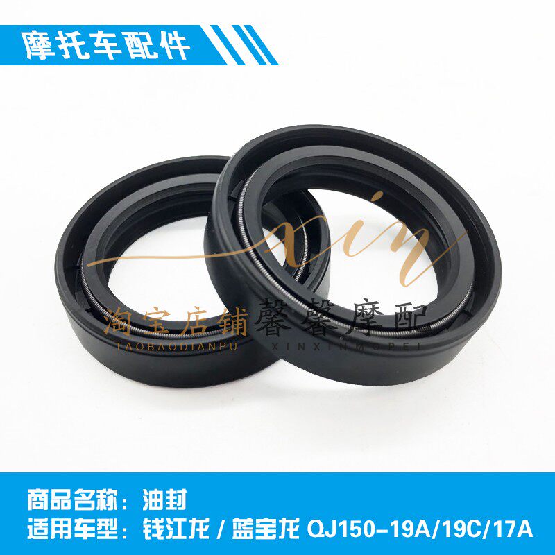 适用于 钱江龙QJ150-19A/C蓝宝龙QJ150-17A倒置前减震油封