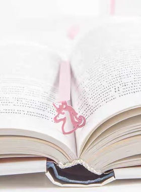 乌克兰Dmitriy高档精致独角兽动物文艺金属书签文创励志创意礼物