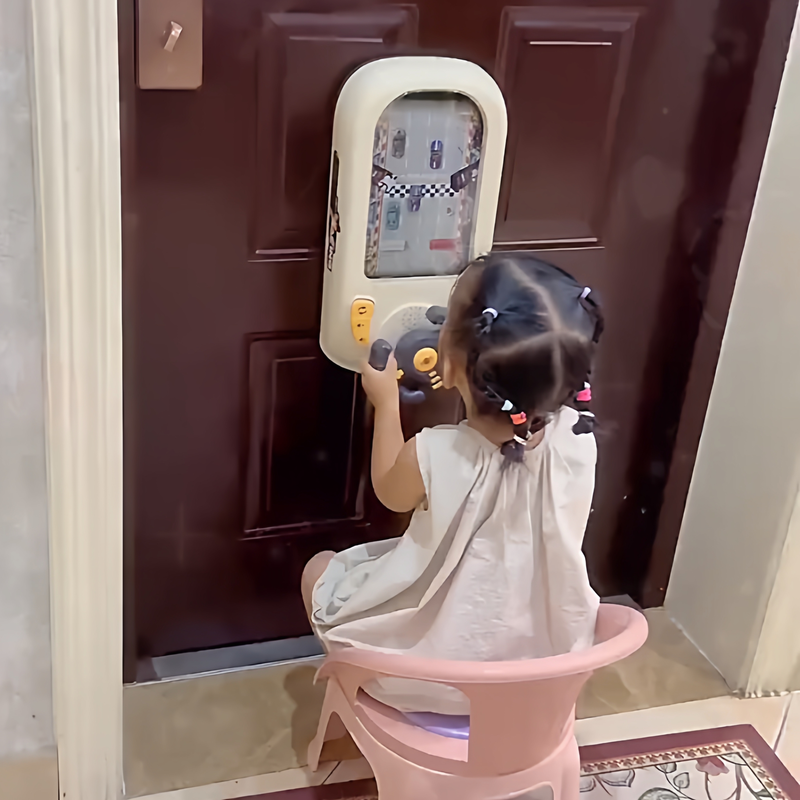 儿童方向盘模拟驾驶玩具益智电动桌面游戏机躲避赛车闯关大冒险