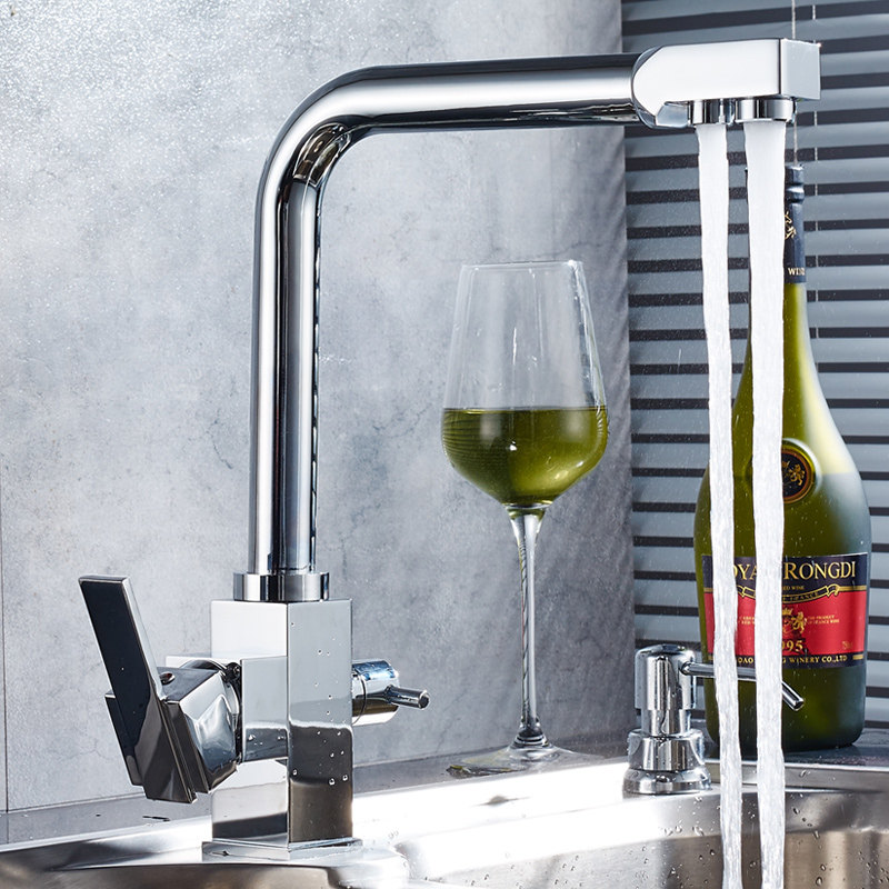 全铜厨房三合一纯净水器冷热水龙头水槽洗菜盆直饮机双出水两用|msdalam kategori keluarga memasang ibu, dapur, paip dapur - dari Buy2taobao.com untuk memberikan perkhidmatan ejen Taobao profesional membeli