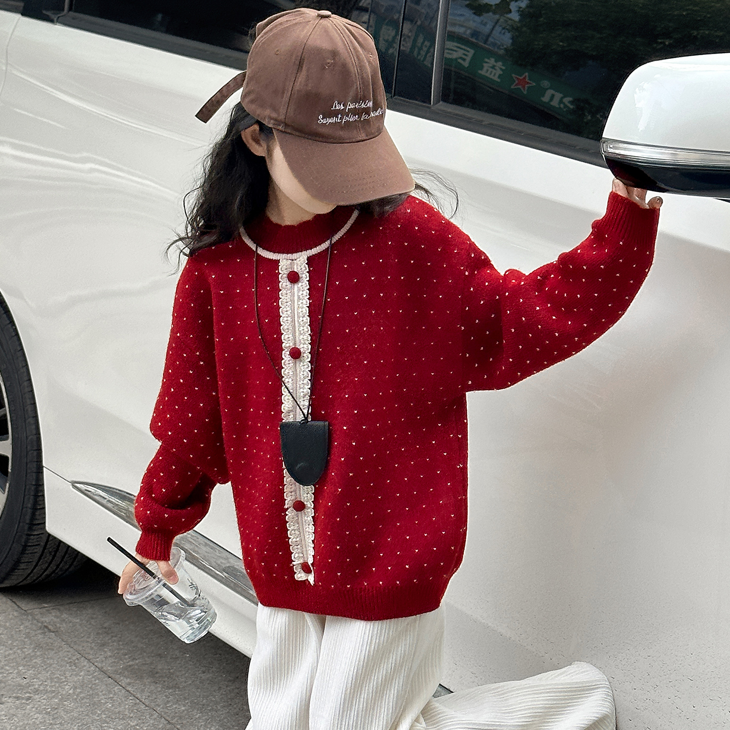 女童毛衣冬季新款打底衣中大童女孩网红爆款针织衫上衣童装衣服潮