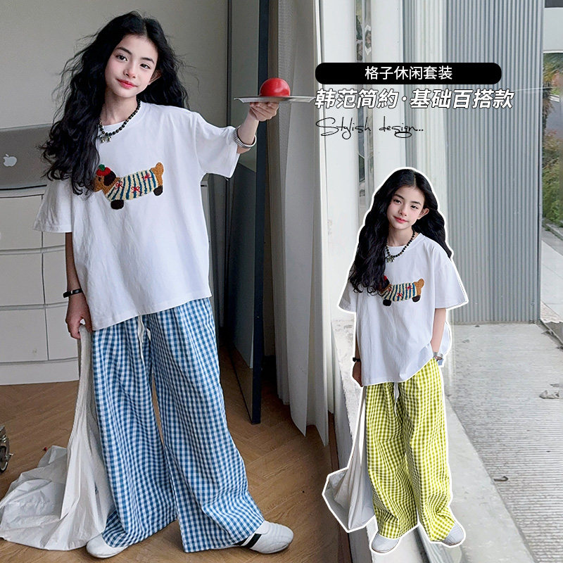 女童运动套装夏季新款女孩短袖T裤子两件套韩版休闲童装衣服夏装