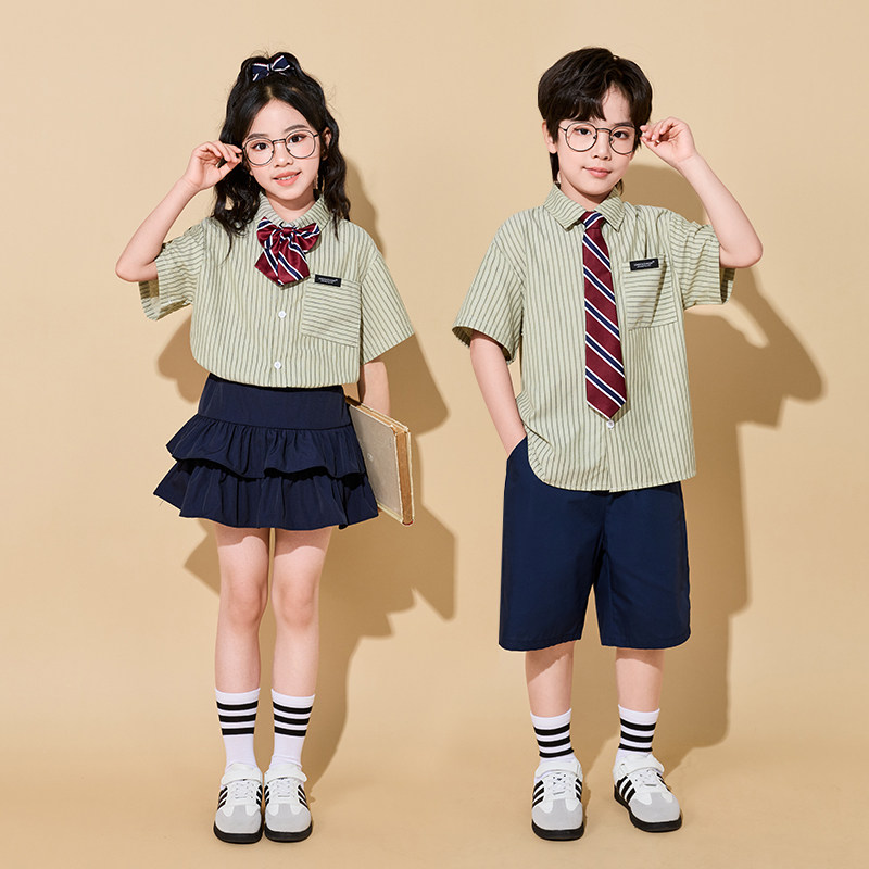 六一儿童节表演服夏季小学生班服校服园服啦啦队毕业照学院演出服