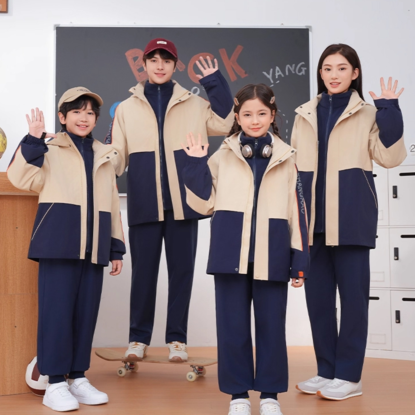 江西上饶市中小学生统一开学校服班服套装初中高中春夏秋冬季服装