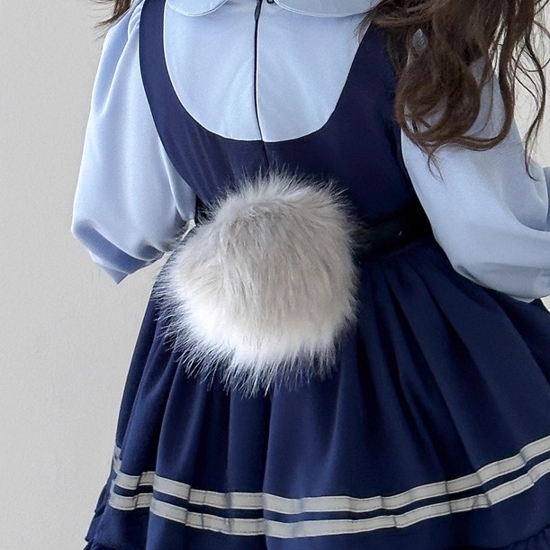 男女童疯狂动物城尼克狐狸演出配饰兔子警官儿童cos发箍帽子尾巴