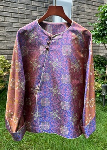 张和才蜀锦 葡萄藤蔓外套 正品带钢印 新中式外套 一百桑蚕丝