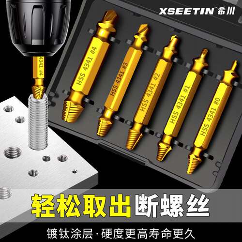 断头螺丝取出器取短头螺丝工具取丝器反滑丝牙断丝取出器拆除