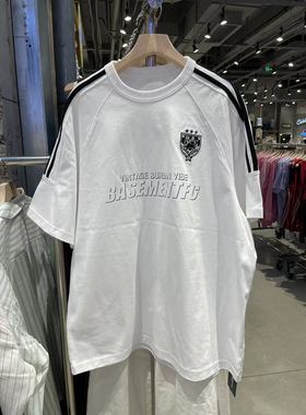 basement fg BF国潮字母印花短袖t恤重磅棉男女同款不支持退货