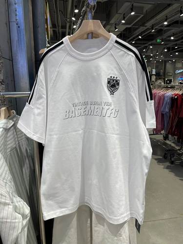 basement fg BF国潮字母印花短袖t恤重磅棉男女同款不支持退货