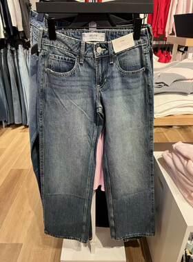 Hollister 小海鸥女款低腰baggy牛仔裤