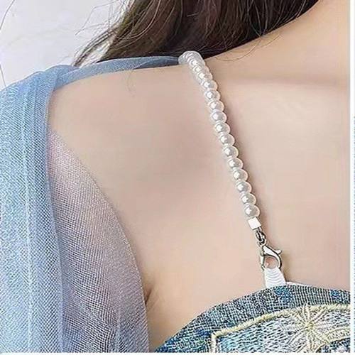 珠宝肩带珍珠肩带防滑汉服防掉文胸带抹胸齐胸裙改造挂钩透明隐形