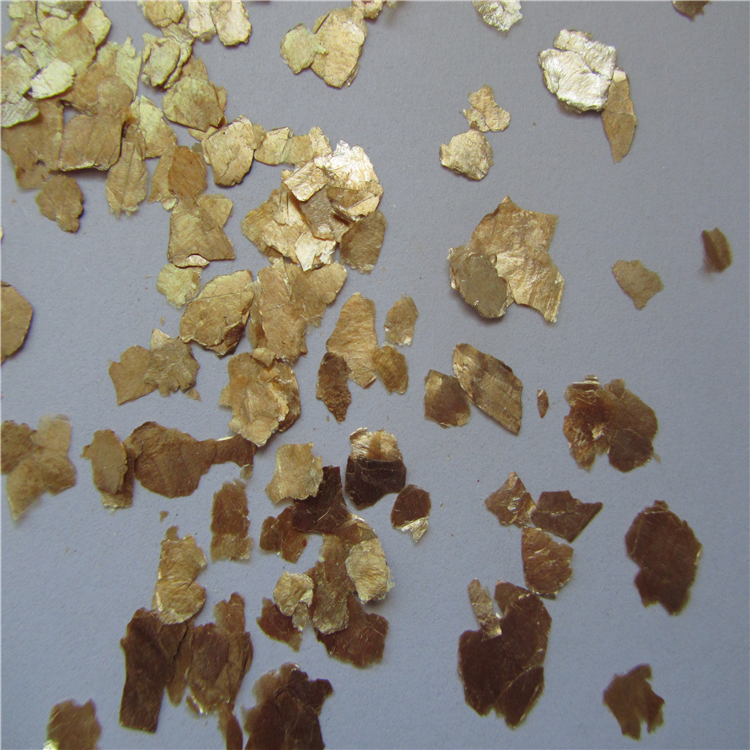 金色云母片金色碎片金色岩片黄色岩片黄色发光云母天然金色云母片