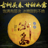 冰岛甘露生普洱茶生茶古树茶春茶云南勐库冰岛五寨地界小饼茶200g