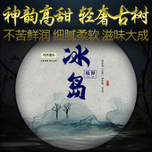 冰岛境界生普洱茶老寨古树茶问源号纪冰岛头春茶花香生茶饼茶357g