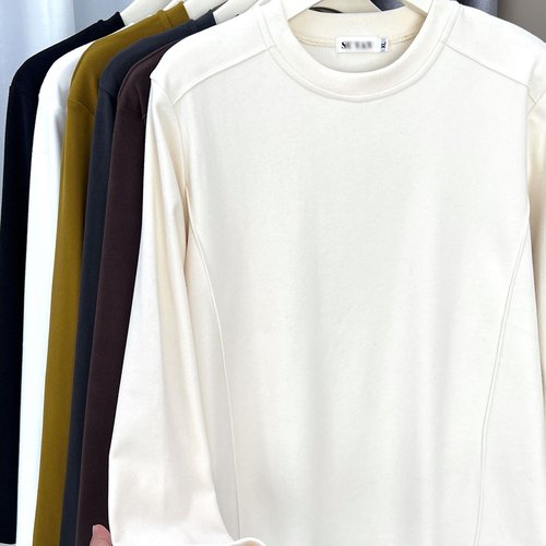 秋冬200斤胖MM百搭休闲双面绒打底衫大码女装保暖长袖T恤上衣1368