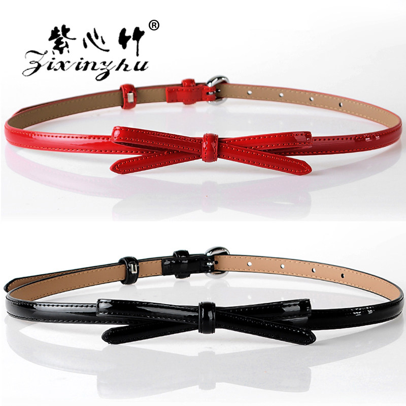 腰帶女細裝飾皮帶女士韓版時尚百搭配連衣裙子蝴蝶結真皮細腰鏈女在類目 服飾配件/皮帶/帽子/圍巾, 腰帶/皮帶/腰鏈中 - 來自Buy2taobao.com提供專業的淘寶代購服務