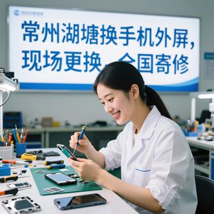 常州oppo华为vivo小米苹果X6 78 13 14Pro维修换原装外屏玻璃总成