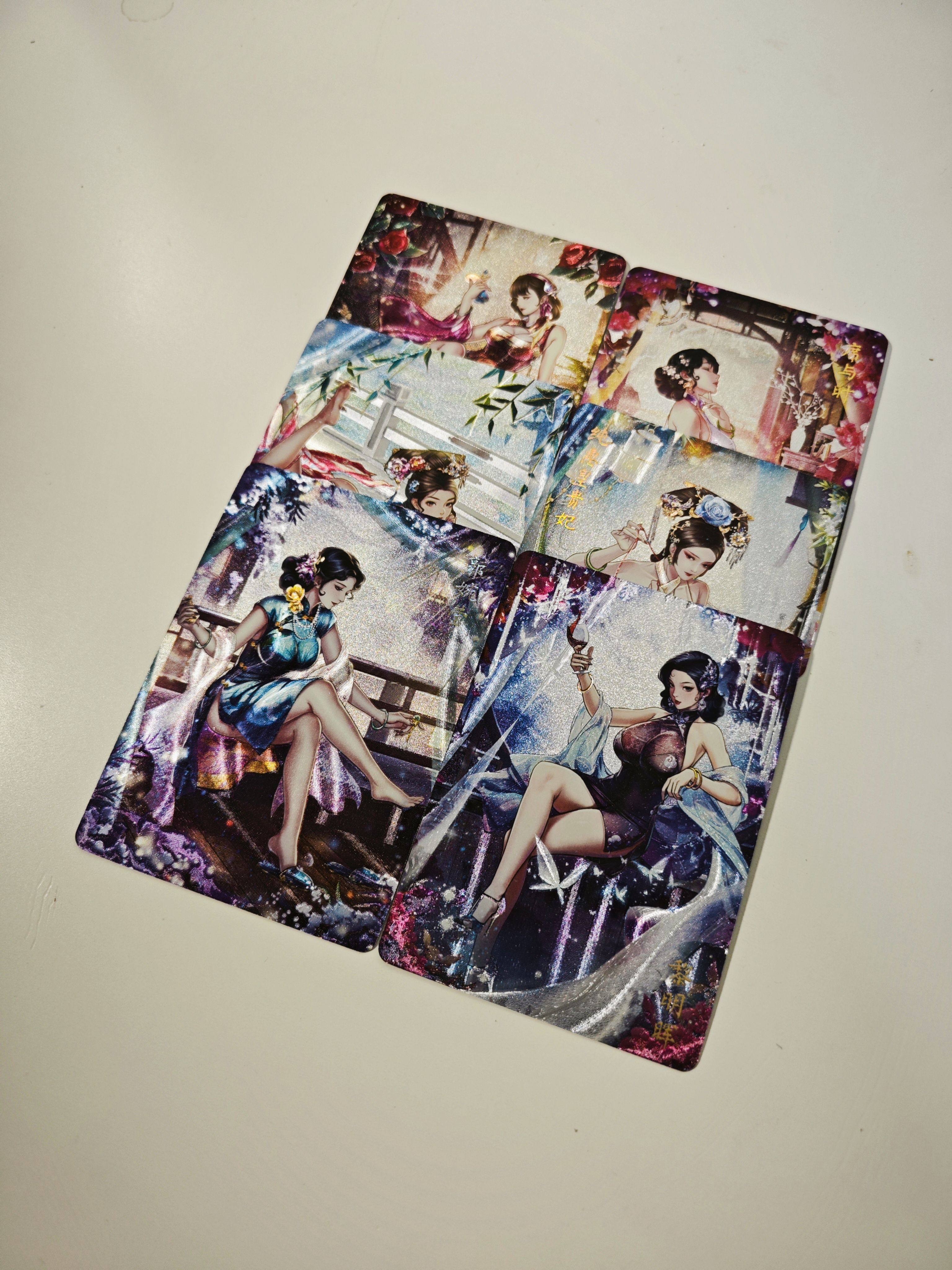 燎原卡牌原创解语花番外民清女性第六弹粗闪6张