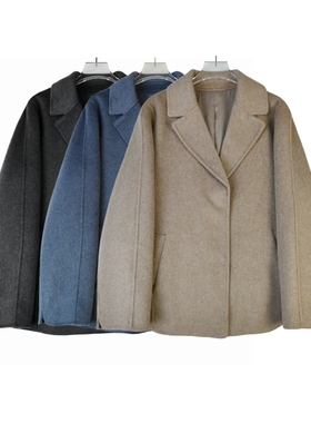 PYY975 新款时尚韩版简约气质翻领女士大衣