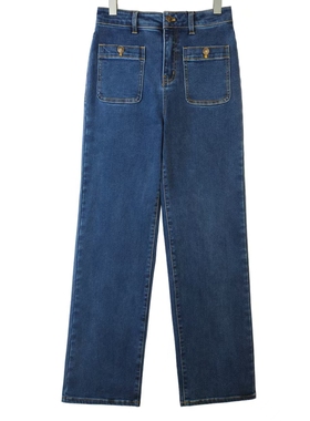 OLT43167 新款时尚韩版气质百搭加绒女士牛仔裤 【15】