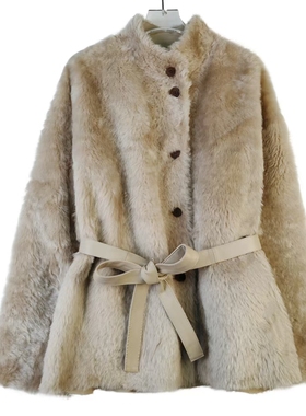 LZ91203 新款时尚高端保暖皮毛一体拉贡