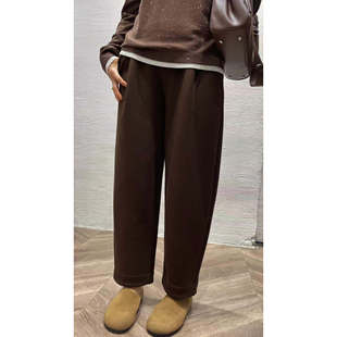 加绒保暖斜纹女士休闲裤 新款 DYZ426