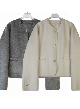 PYY982 新款时尚韩版气质圆领女士短款外套