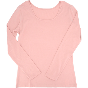 紫妮蓉薄款发热内衣女恒温氨基酸雅克柔亲肤紧身秋衣女保暖上衣冬