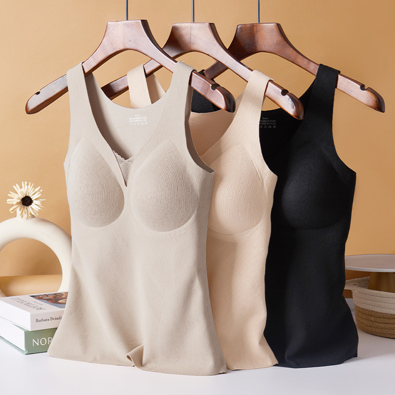 紫妮蓉2025新款女士德绒保暖背心免穿文胸内衣秋冬款上衣带胸垫,女士内衣/男士内衣/家居服,保暖背心,淘宝优惠券,粉丝福利购,淘宝优惠卷