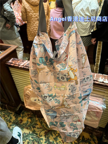 香港迪士尼 小熊维尼 米奇高飞旅行袋轻巧 收纳袋 购物袋 环保
