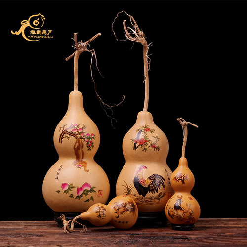 十二生肖烙画文玩葫芦摆件