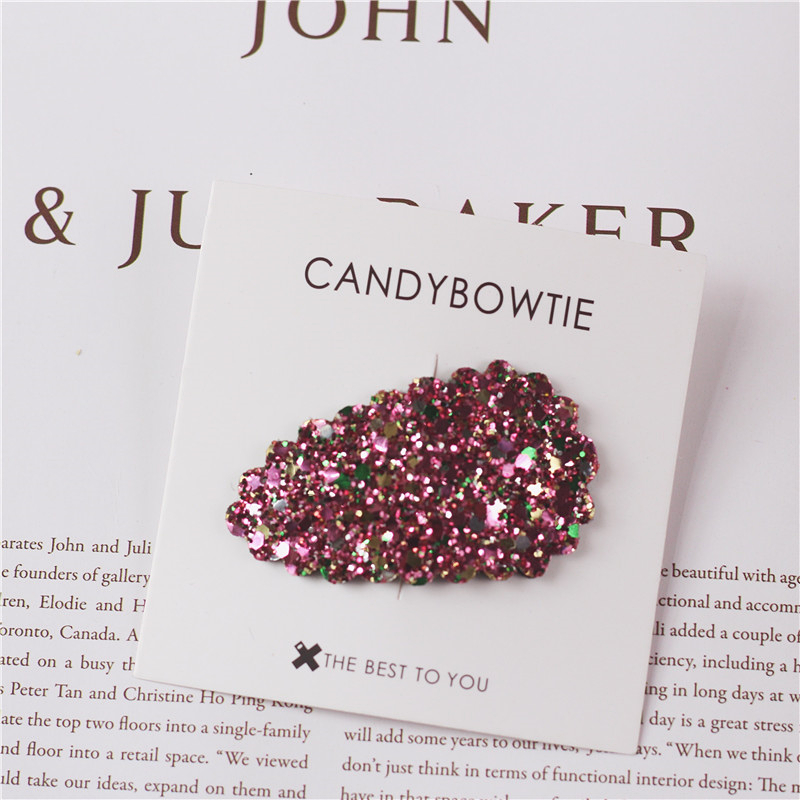candybowtie手工幻彩碎发夹bb夹