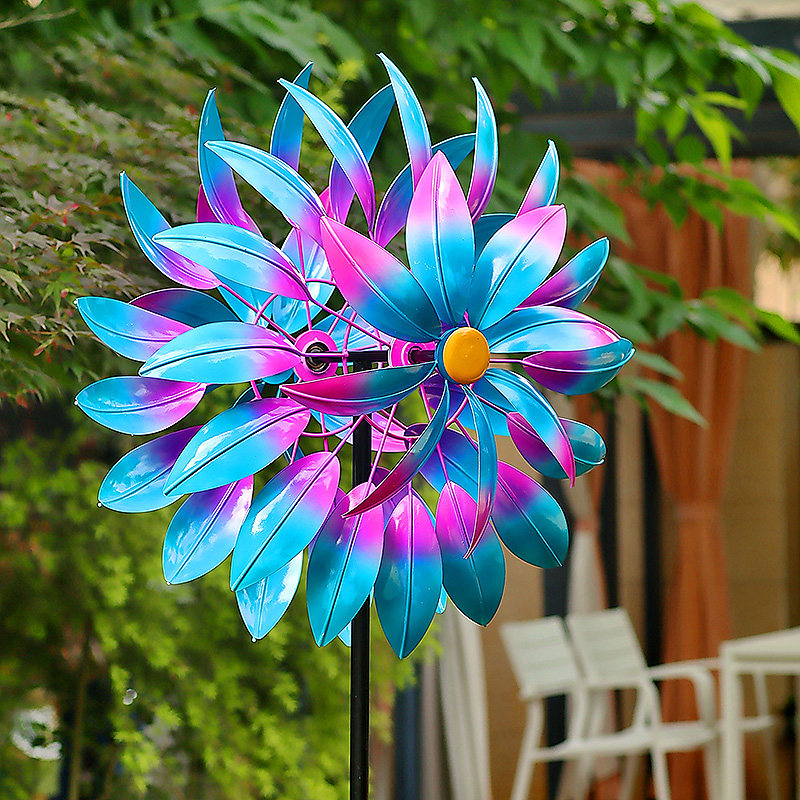 北欧风铁艺旋转大风车户外庭院园林花园阳台别墅装饰景观创意摆件,家居饰品,户外/庭院摆件,淘宝优惠券,粉丝福利购,淘宝优惠卷