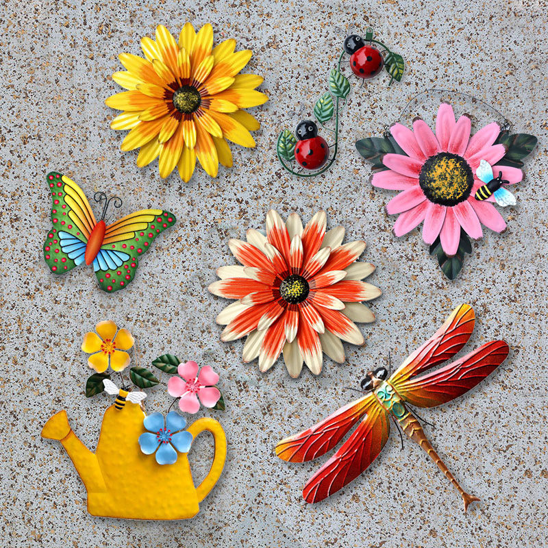 花园庭院墙上铁艺院子里蝴蝶幼儿园户外阳台壁挂壁饰栅栏装饰挂件,家居饰品,壁饰,淘宝优惠券,粉丝福利购,淘宝优惠卷