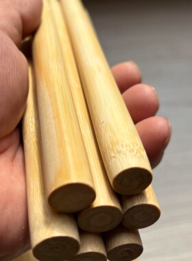 实心竹打磨竹棒竹棍竹柄长度可裁团扇柄把