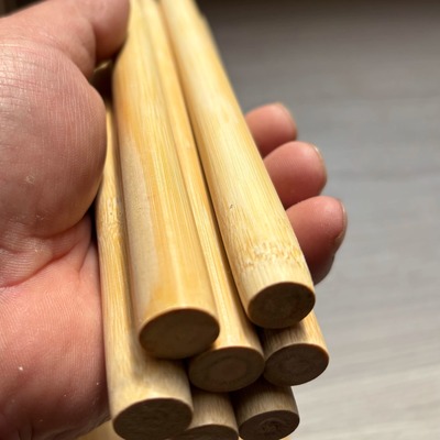 实心竹打磨竹棒竹棍竹柄长度可裁团扇柄把