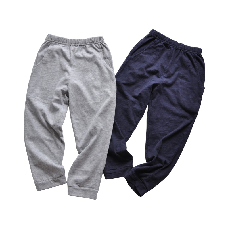 男童薄款女孩子竹节棉透气休闲裤