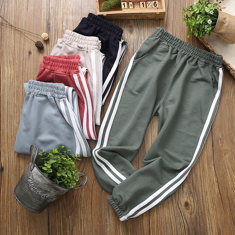 棉麻夏季男童宽松薄款休闲裤