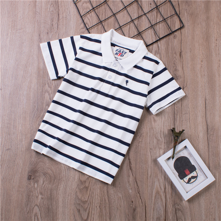 短袖半袖上衣翻领POLO衫男童纯棉