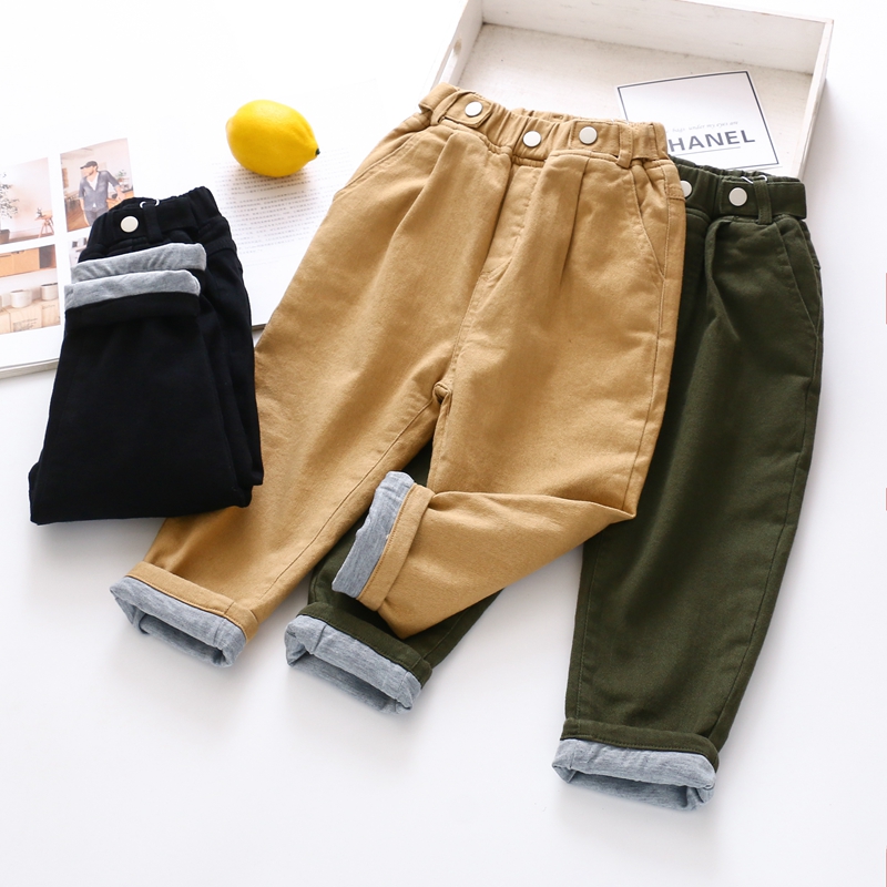 直筒裤双层卡其超软弹力宽松