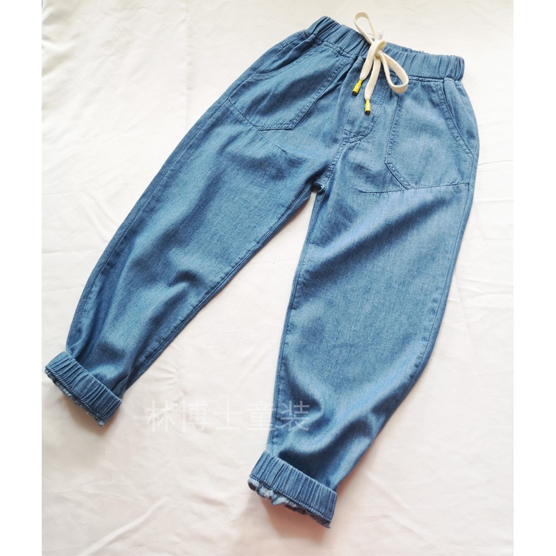 超薄款男童防蚊裤子现货