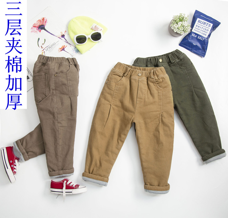 加厚保暖纯棉加棉休闲裤