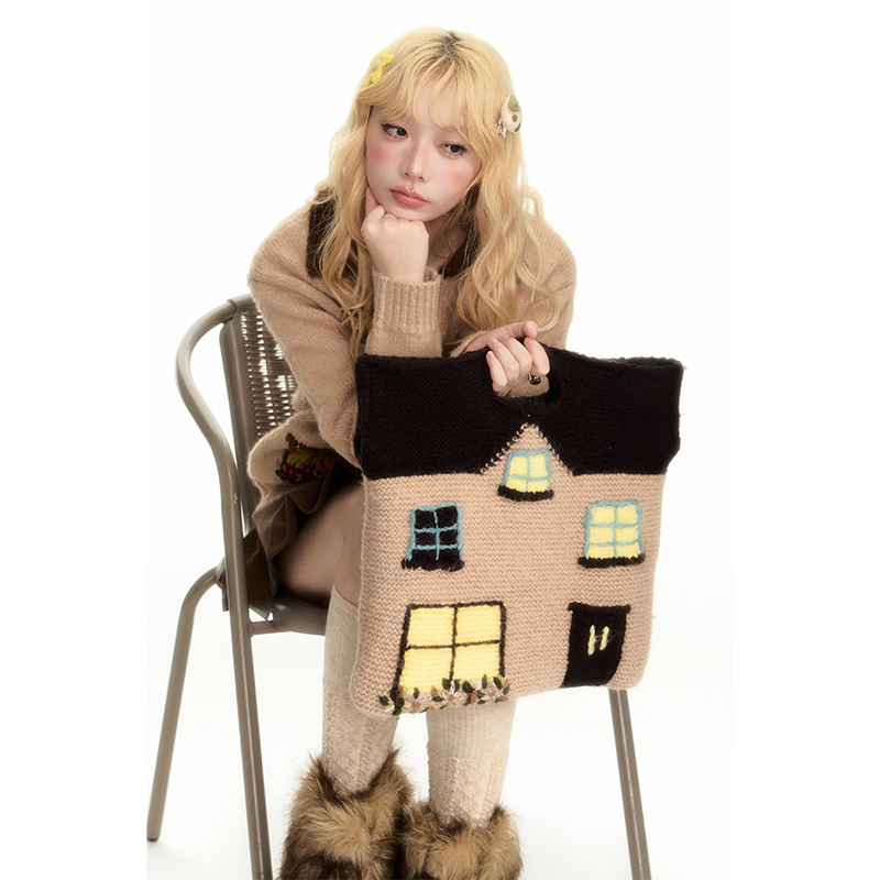 杨二大梦小房子窗户手提包