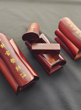 小棺材摆件风水摆件见棺发财发财桌面玄关实木雕刻招财装饰品