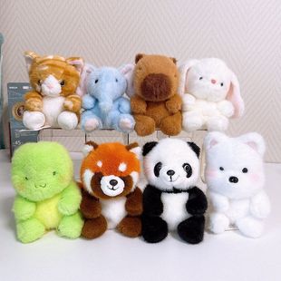 桌伴娃娃摆件小熊猫毛绒玩具豆袋乌龟玩偶学习搭子女生日礼物公仔