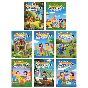 神奇语音magic phonics 升级版wonder phonics 1/2/3/4级别5-12岁幼儿少儿英语自然拼读启蒙教材送音频可点读听说读写字母发音