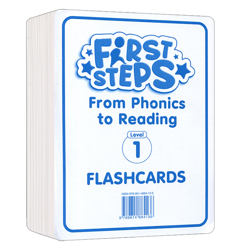 新加坡拼读故事书FIRST STEPS From Phonics to Reading 1级别闪卡片flashcards level1 教学卡片 教学大卡 幼少儿英语分级阅读