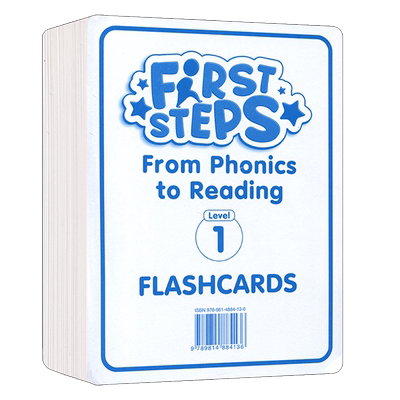 新加坡拼读故事书FIRST STEPS From Phonics to Reading 1级别闪卡片flashcards level1 教学卡片 教学大卡 幼少儿英语分级阅读