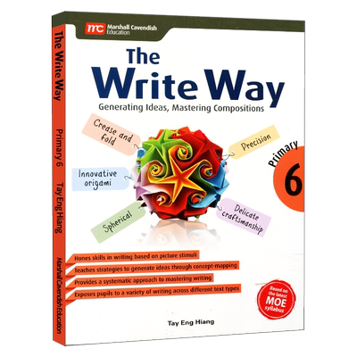 6-12岁小学写作技能系统练习 The Write Way 6级别 原版进口新加坡马歇尔卡文迪许出版 写作思路培养看图写作发散思维锻炼文本组织