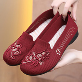 飞织网面女鞋 老北京布鞋 舒适透气中老年女单鞋 春季 软底防滑妈妈鞋